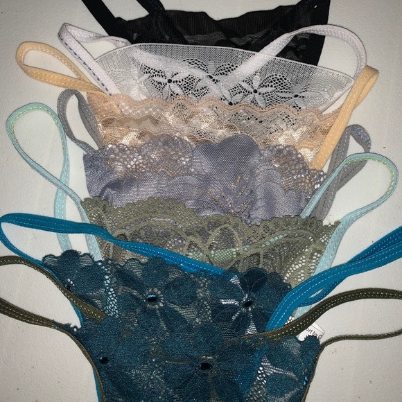 NEW Women’s 7 Pairs Lace G-String Thong Panties - Picture 5 of 5